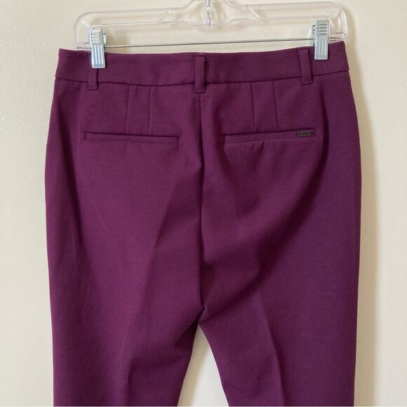 White House Black Market Slim Ankle Pants Purple Women's Size 4 - Picture 4 of 10